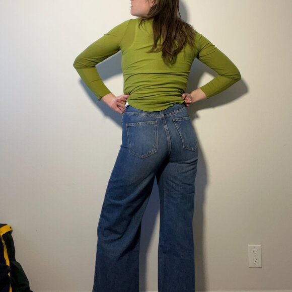 Wilfred Sheer Green Button-Down - Picture 4 of 4